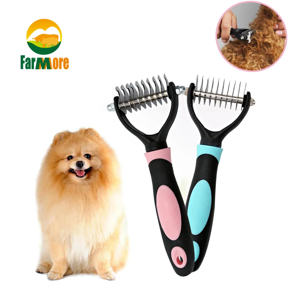 

1PCS Dog Cat Pet Open Knot Brush Ten Blades Open Hair Knot Knife Pet Grooming Trimmer