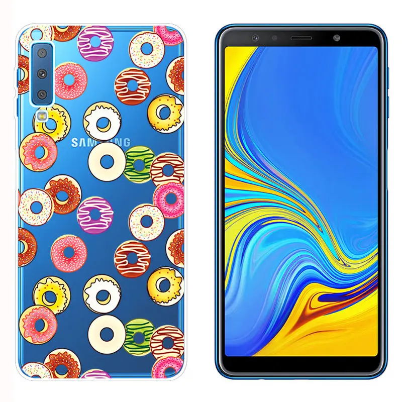 Soft TPU Fundas for Samsung A750 Smart Back Phone Cover for A6 A8 Plus 2018 Galaxy A9 2018 Clear Silicone Case for A520 A7 2018 (17)