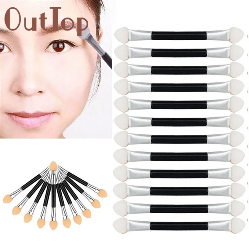 

Best Deal 12Pcs/set Makeup Double-end Eye Shadow Brush Eyeliner Brush Sponge Applicator Tool for Women Lady Beauty dropshipping
