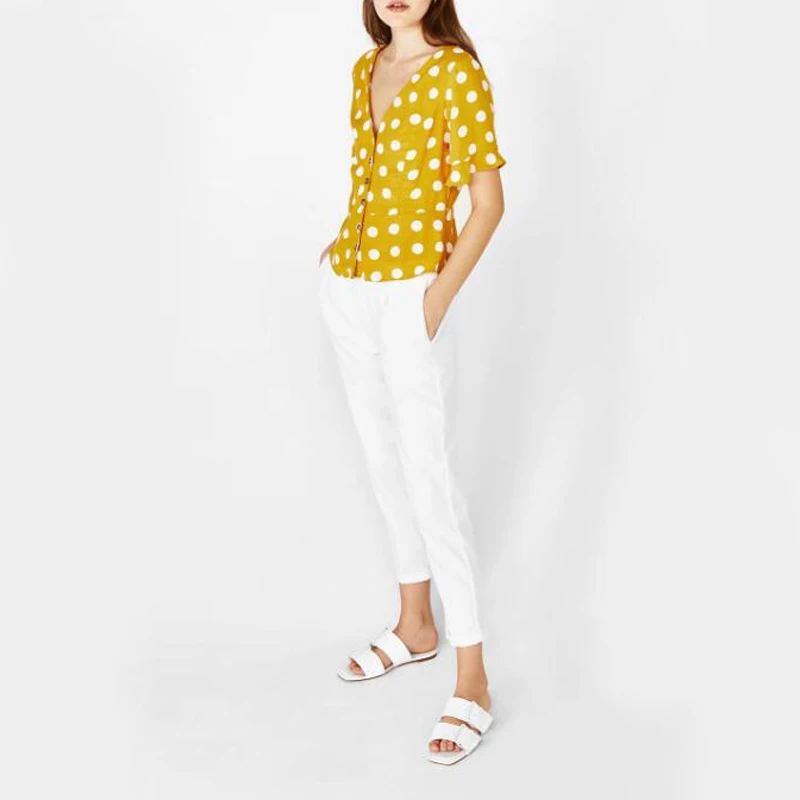 Blusas mujer de moda 2018 женская блузка с коротким рукавом camisa feminina blusas синяя одежда