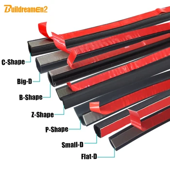 

Buildreamen2 Car Styling Door Hood Trunk Seal Strip Car Weather Strip Sealing Edge Trim Sticker For Citroen DS5 Xantia DS3 DS4