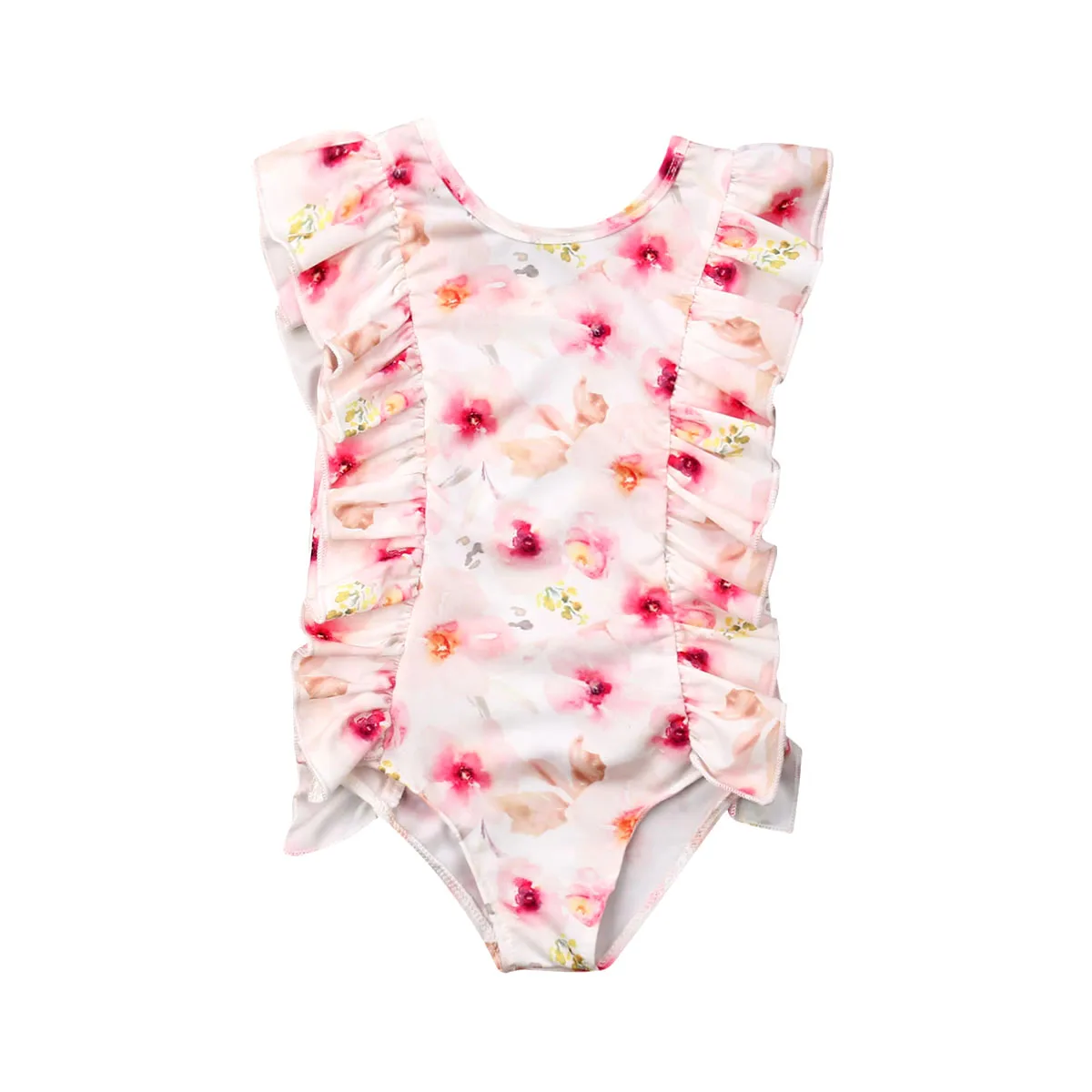 

Toddler Kids Baby Girls Bikini Set Floral Sleeveless Ruffle Swimwear Bathing Suit Summer Kids Clothes 0-5Y