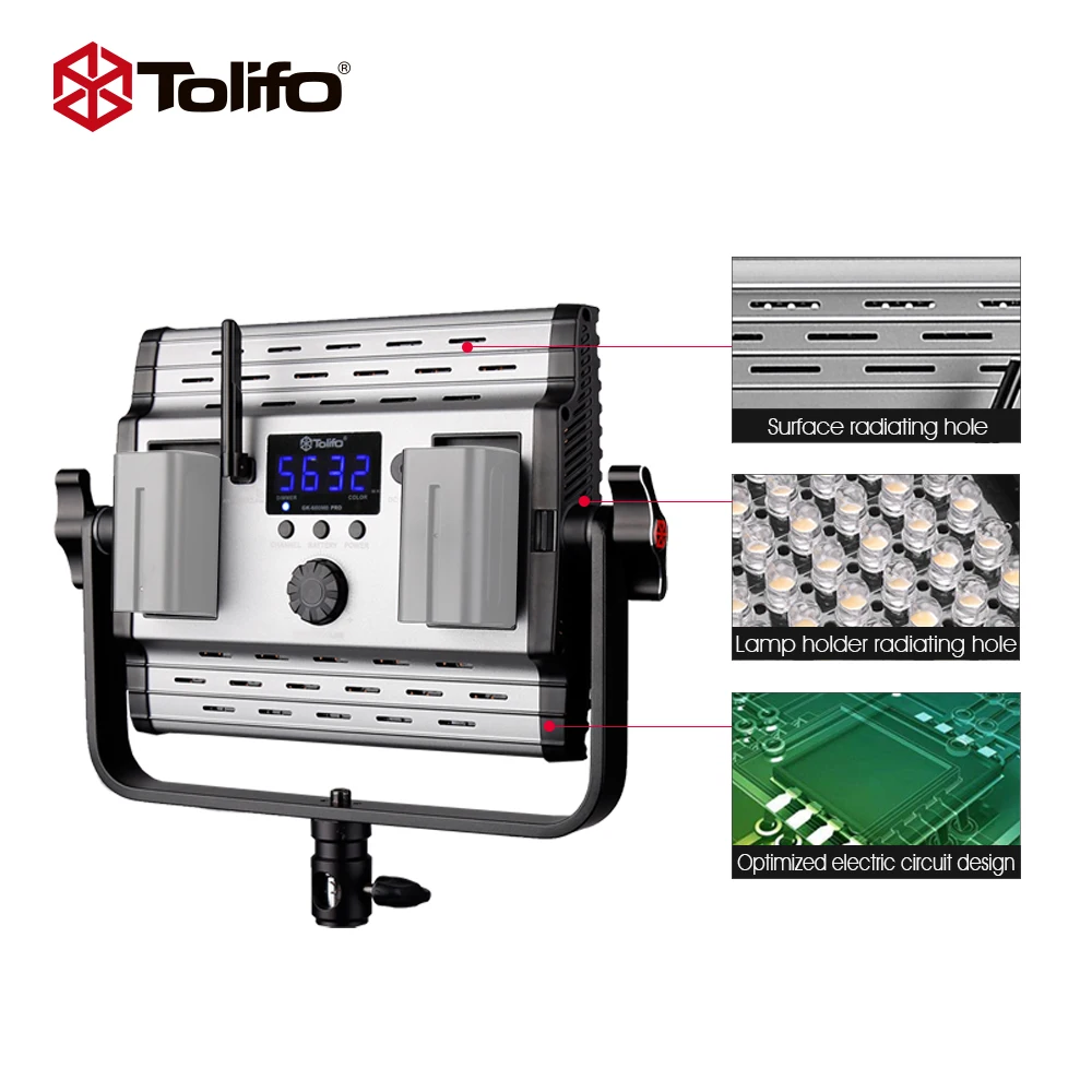Tolifo GK 600MB двухцветная светодиодный 2 4G беспроводной пульт дистанционного