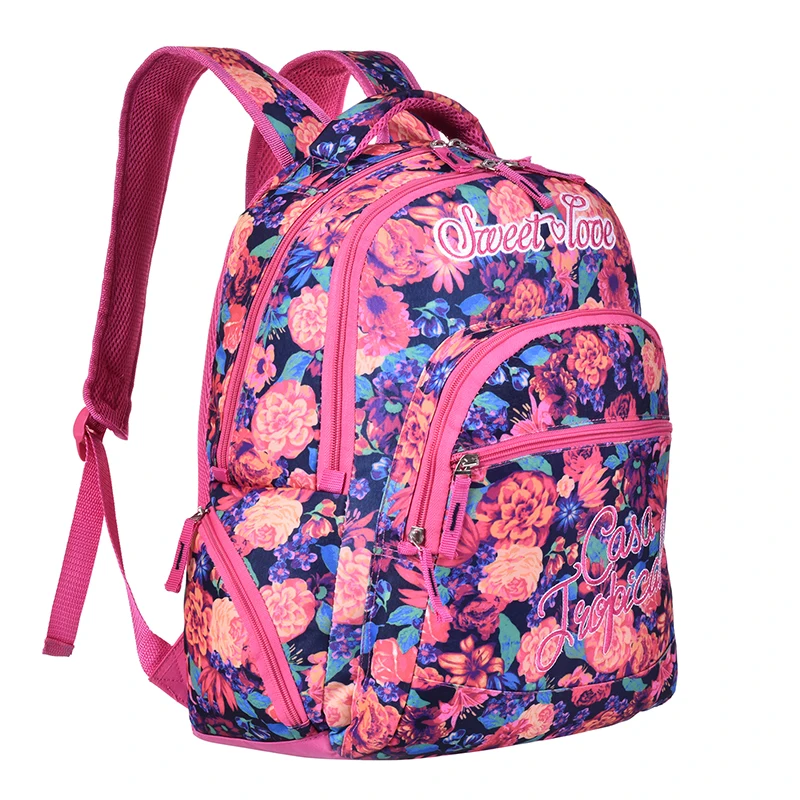 Рюкзак wenjie brother, рюкзак с цветочным орнаментом, женские книжные сумки, средние школьные сумки для девочек-подростков