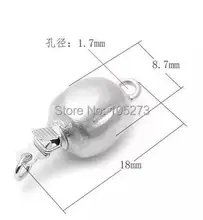Denier form grinding alloy buckle,18 X8.7mm,manual accessories material,high-grade natural pearl crystal necklace bracelet clasp