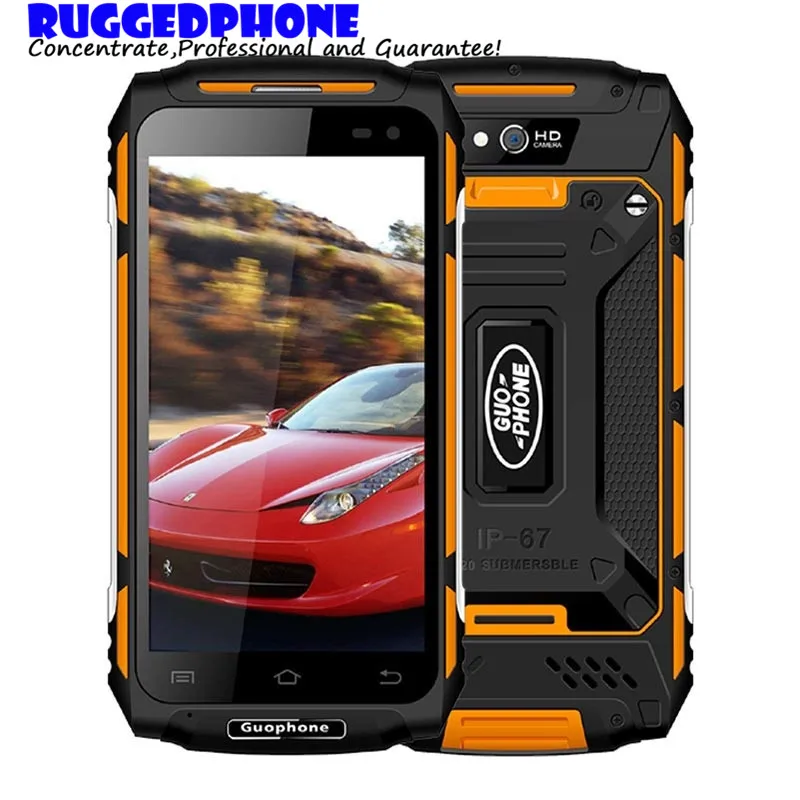 

Guophone X2 4G Smartphone Android 6.0 MT6737 Quad Core 5.0"HD IP67 Waterproof shockproof Phone 2GB 16GB 8MP 5500mAh superbattery