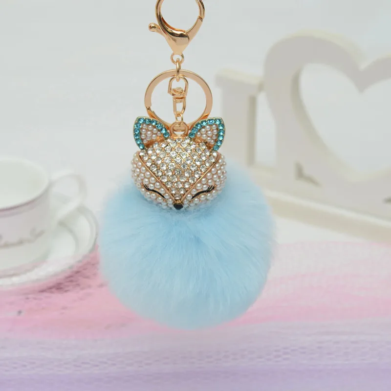 Charms Crystal Faux Fox Plush Toy Animal Keychain Heart-shaped Unicorn Fox Key Pendant Suffed Animal Toy Licorne Jewelry Charms Crystal Faux Fox Plush Toy Animal Keychain Heart-shaped Unicorn Fox Key Pendant Suffed Animal Toy Licorne Jewelry