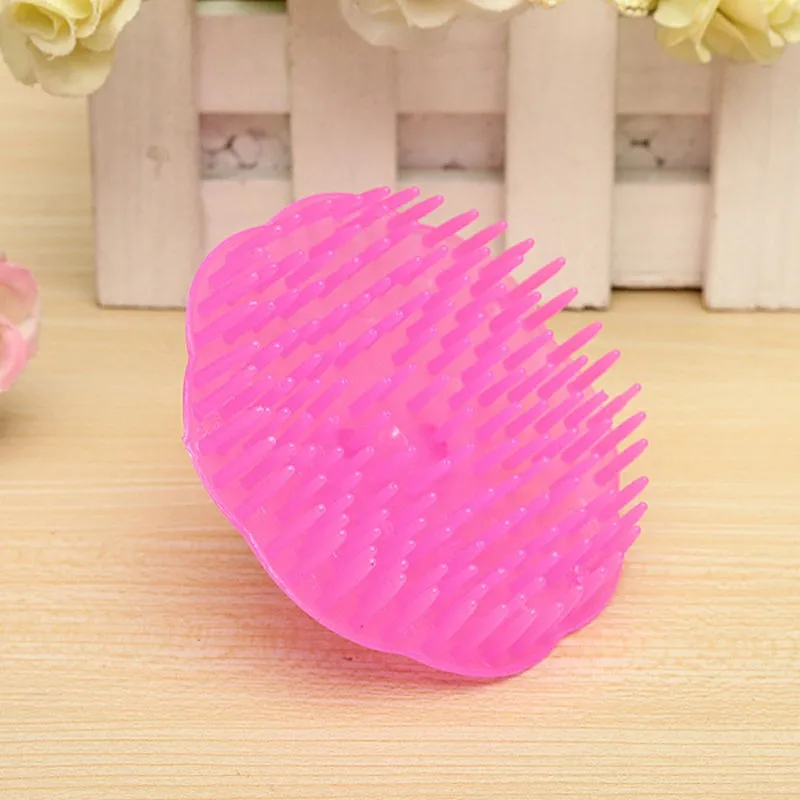 1PC Plastic Shampoo Combs Washing Hair Massager Women Combs Scalp Shower Body Beard Shampoo Brush Hair Styling Tools Pink