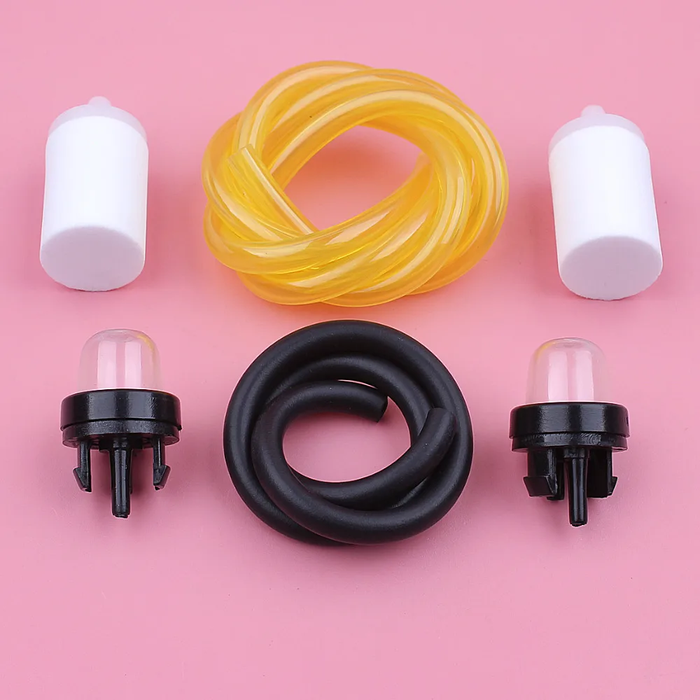 

Fuel Filter Line Hose Primer Bulb Kit For Husqvarna Poulan Stihl McCulloch Chainsaw Trimmer Blower Spare Replace Part