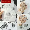 6pcs/set Rose Flower Cookies Stencil Design Cupcake Decorating Mold Wedding Stencil Decoration Fondant Plastic Template ST-904 ► Photo 3/5