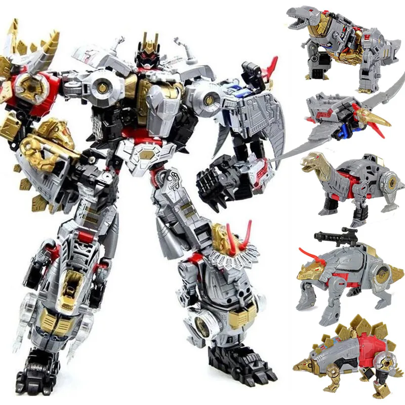 Трансформация Робот игрушка Dinobot Combiner динозавр Dinozords собранные деформации Megazord ПВХ Фигурки детские подарки