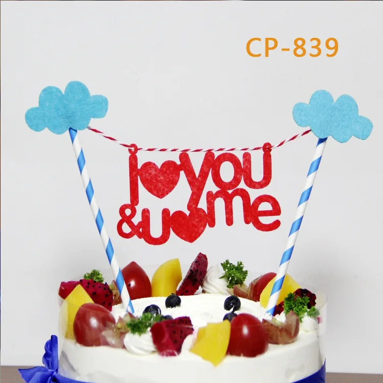 cloud birthday cake topper