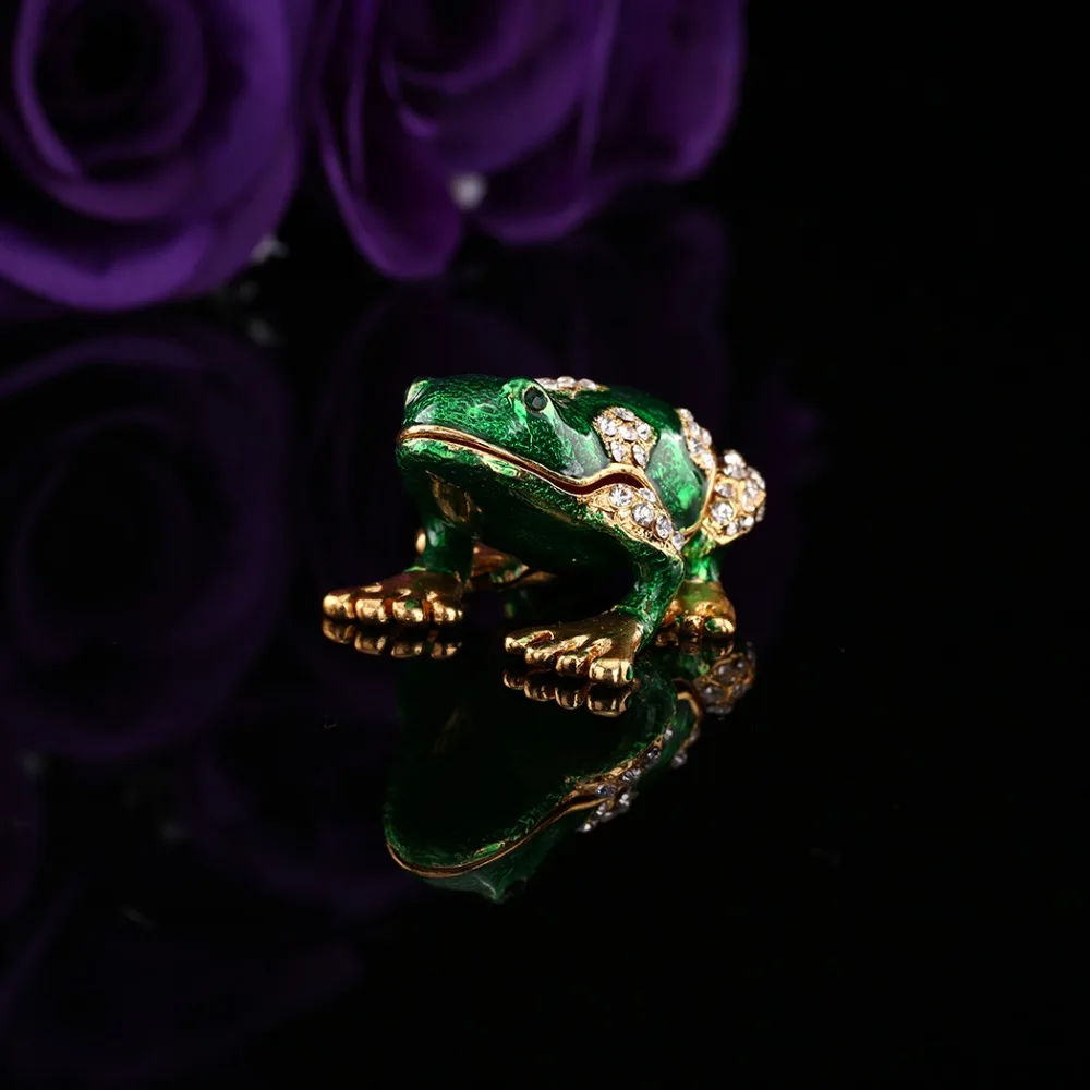 QIFU Новое поступление дешевая шкатулка для украшений в виде лягушки | Украшения и