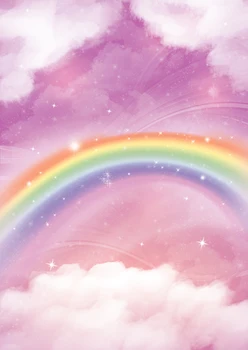 

HUAYI Art fabric Rainbow Backdrop Photography For Newborn Drop Background XT-5680