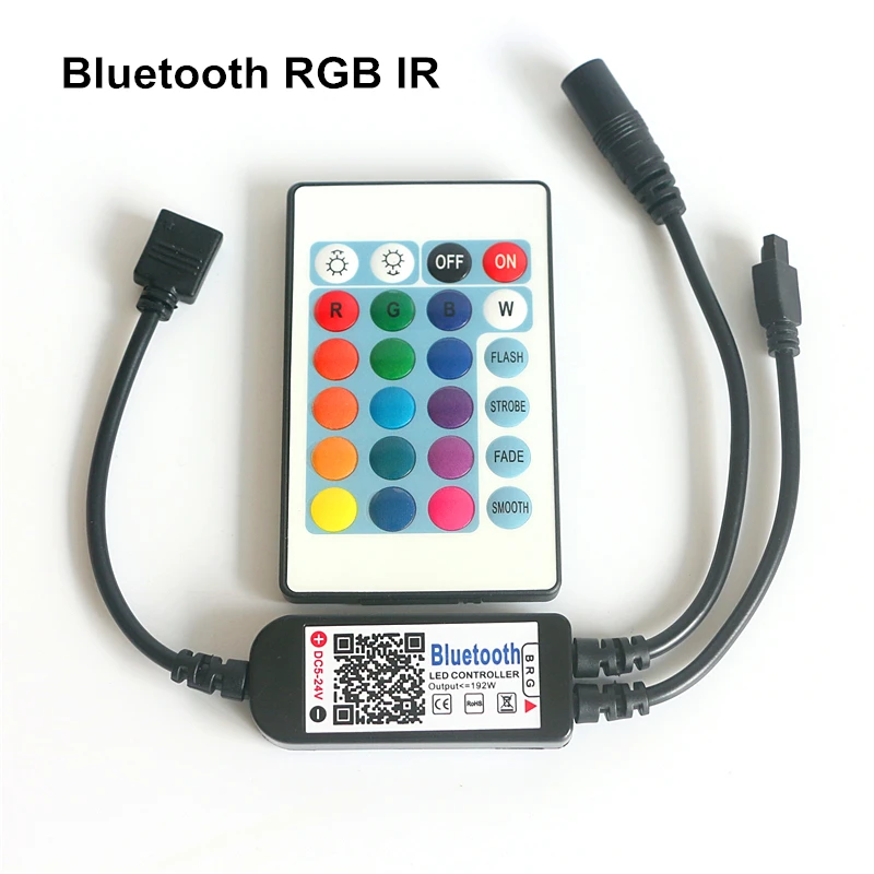 DC 5V 12V 24V Bluetooth пульт дистанционного управления с 24Key ИК-пульт дистанционного управления мини музыкальный BL диммер для 2835 3014 3528 5050 RGB/RGBW Светодиодные ленты светильник