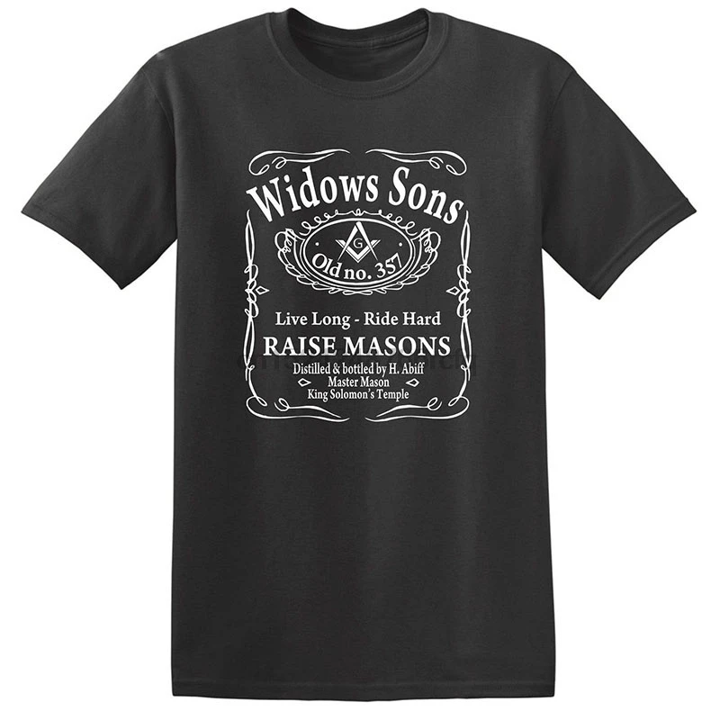 

Masonic Mason Widows Sons Men T Shirt Mason H. Abiff Shriner Scottish Rite