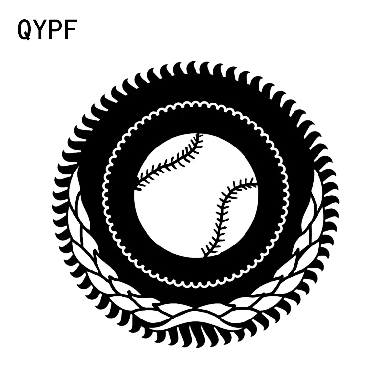 QYPF 13 5*13 5 см мультяшный милый бейсбольный Графический декор автомобильные