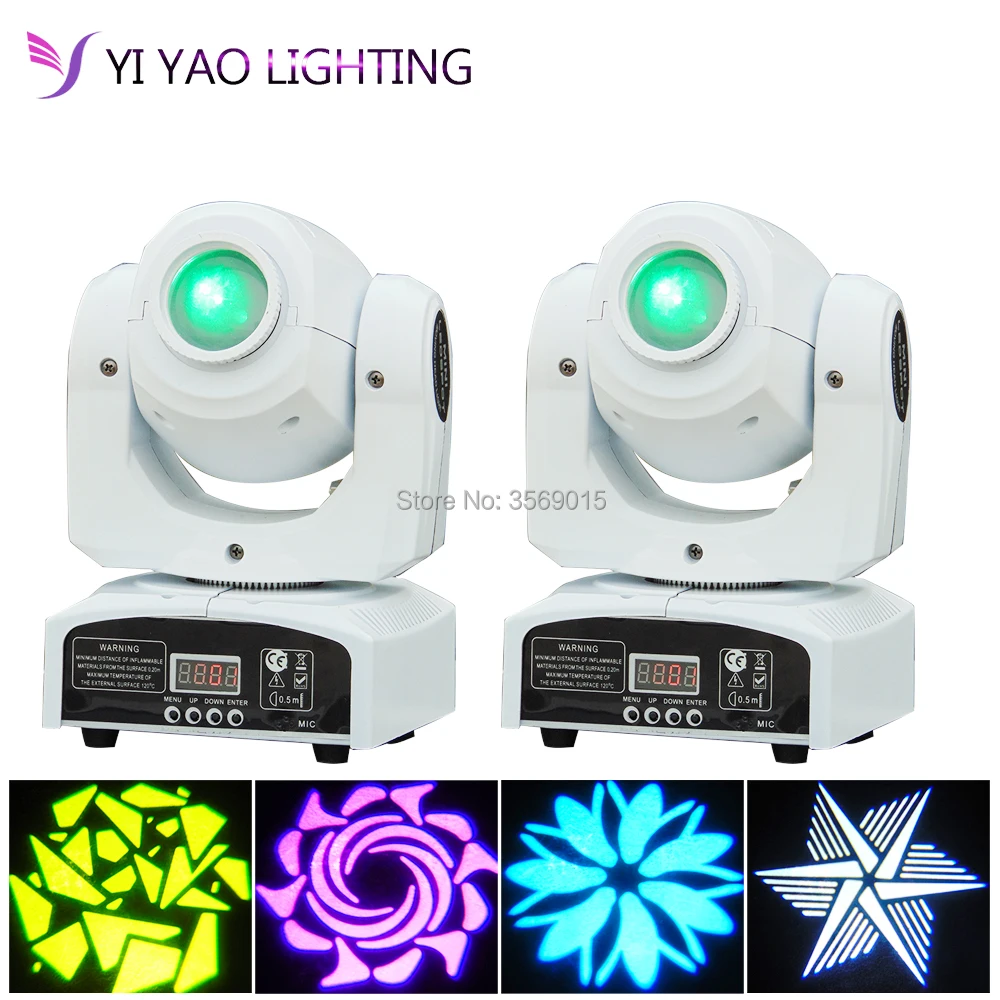 

2pcs/lot 30w Spot Moving Head Light 11 Channel 7 Gobos 7 Colors DMX512 For Disco Party Wedding Party DJ Show Church Party