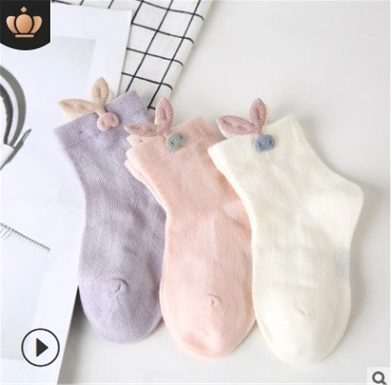 Детские носки в случайном стиле летние носки с кристаллами детские носки для маленьких девочек дышащие ультратонкие носки с фруктовым принтом, 1 пара, весна-осень - Цвет: 1 Pair Random B