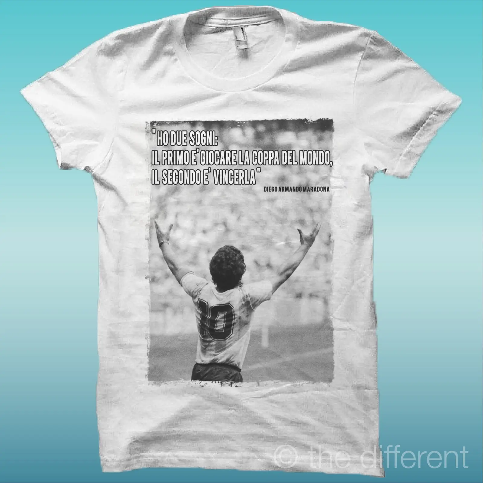 

T-SHIRT "FAMOUS QUOTE MARADONA CUP WORLD ARGENTINA" GIFT IDEA