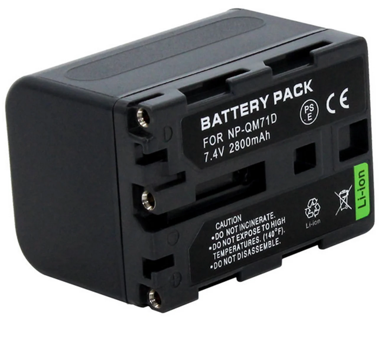 

Battery Pack for Sony NP-FM70, NP-FM71, NP-QM70, NP-QM71, NP-QM71D InfoLITHIUM M-Series