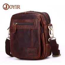 JOYIR, винтажная, натуральная, Crazy Horse, кожаный ремень, Мужская поясная сумка, повседневная, для ног, поясная сумка, сумка на плечо, маленькие наборы инструментов, сумки для организации