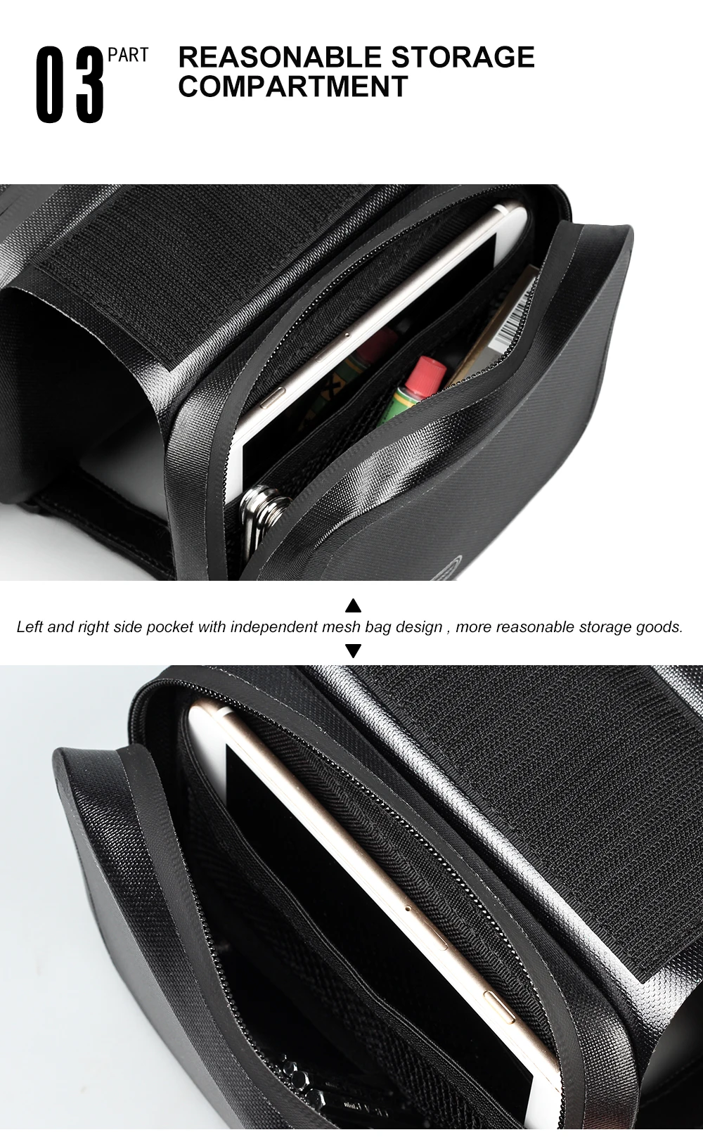 Clearance Rhinowalk Bicycle Frame Tube Bag Cycling Double Pouch Road Bike Top Tube Pannier MTB Full Waterproof 6 Inches Cellphone Bag Pack 12 Clearance Rhinowalk Bicycle Frame Tube Bag Cycling Double Pouch Road Bike Top Tube Pannier MTB Full Waterproof 6 Inches Cellphone Bag Pack 12