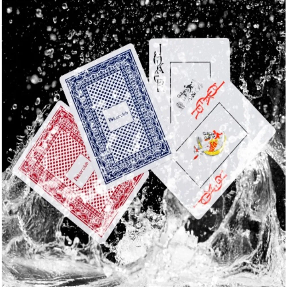 Goede Waterdichte Poker PVC Plastic Speelkaarten Poker Card Game Set Collection Deck Nieuwigheid Playing Game Card Poken Nieuwe Collectie