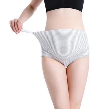 

Women High Waist Belly Support Pregnant Underwear Cartoon Face Pattern Panties Breathable Cotton Adjustable Maternity Underwear