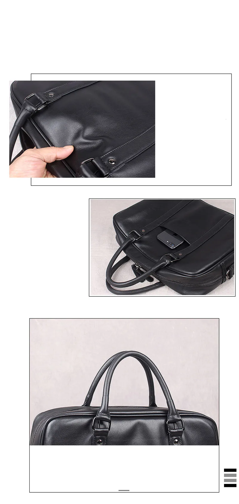 AETOO мужская кожаная сумка, повседневный деловой портфель, первый слой, Воловья кожа, наплечная сумка, большая емкость, сумка для компьютера, через плечо