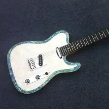 Free shipping real Abalone inlay top electric guitar ebony fingerboard mahogany body korean hardware Free shipping real Abalone inlay top electric guitar ebony fingerboard mahogany body korean hardware