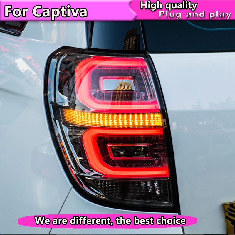Автомобильный Стайлинг в сборе для Chevrolet Captiva 2008-2016 задние фонари светодио дный задний фонарь задний багажник крышка лампы drl + сигнал +