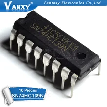 10 шт. SN74HC139N DIP16 SN74HC139 DIP 74HC139N 74HC139 DIP-16 новое и оригинальное IC