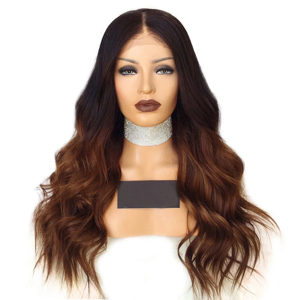 

1b/30 Ombre Lace Front Human Hair Wigs With Baby Hair Pre Plucked Body Wave Brazilian Remy Hair Wigs For Black Women Aimoonsa