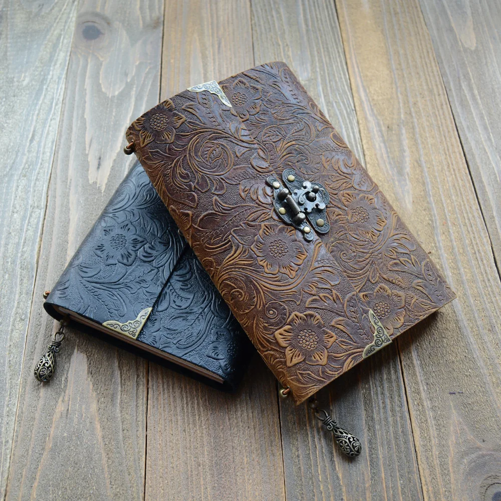 Diary with Lock, Notebook Sketch Book Vintage Style Genuine Leather Book Note Book Travel Diary Diary with Lock, Notebook Sketch Book Vintage Style Genuine Leather Book Note Book Travel Diary