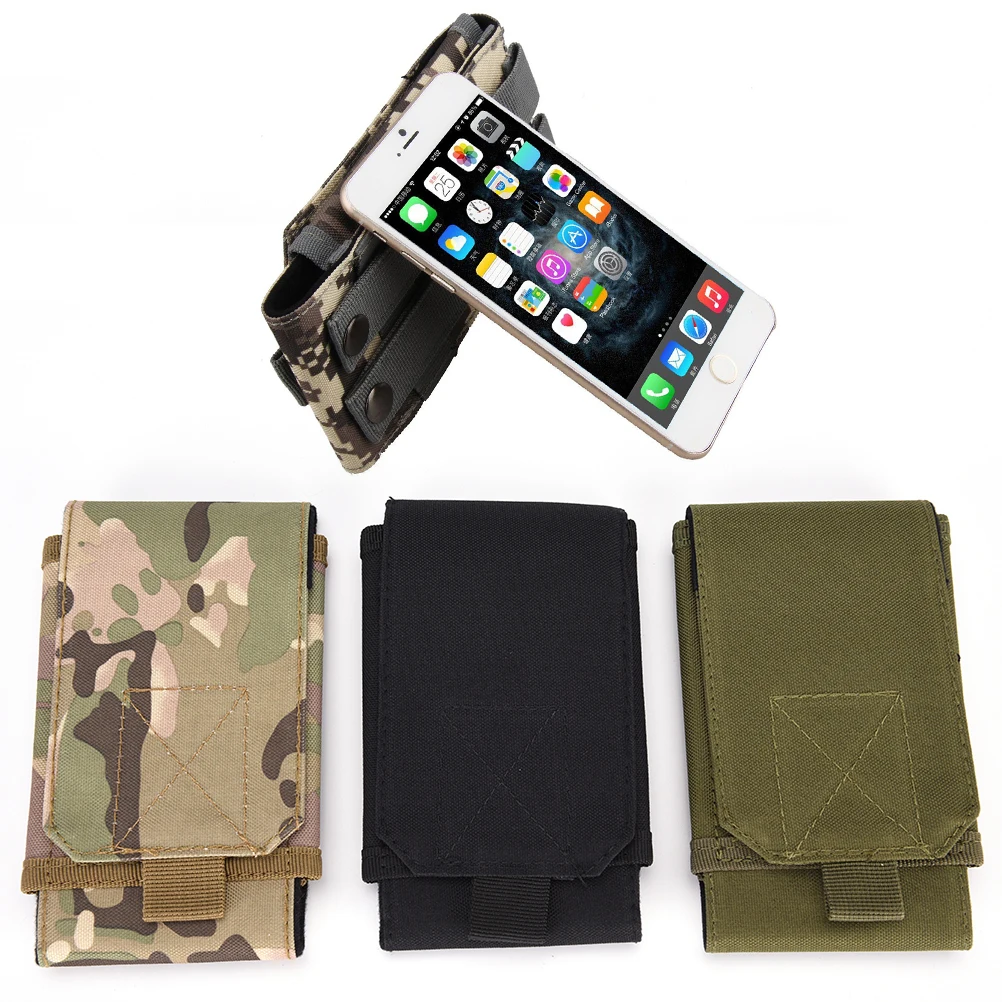 Universal Army Tactical Bag Cell Phone Belt Loop Hook Cover Case Pouch Holster for Apple iPhone