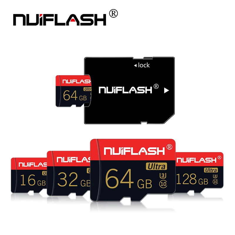 Nuiflash карта памяти 32 64 128 Гб Micro SD 128 ГБ 32 ГБ 64 Гб 256 ГБ 512 Гб Micro SD карта SD/TF флэш-карта microSD карт для телефона