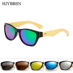 Оригинальные деревянные Bamboo Солнцезащитные очки для женщин Для мужчин Для женщин зеркальные UV400 Защита от солнца Очки натурального дерева