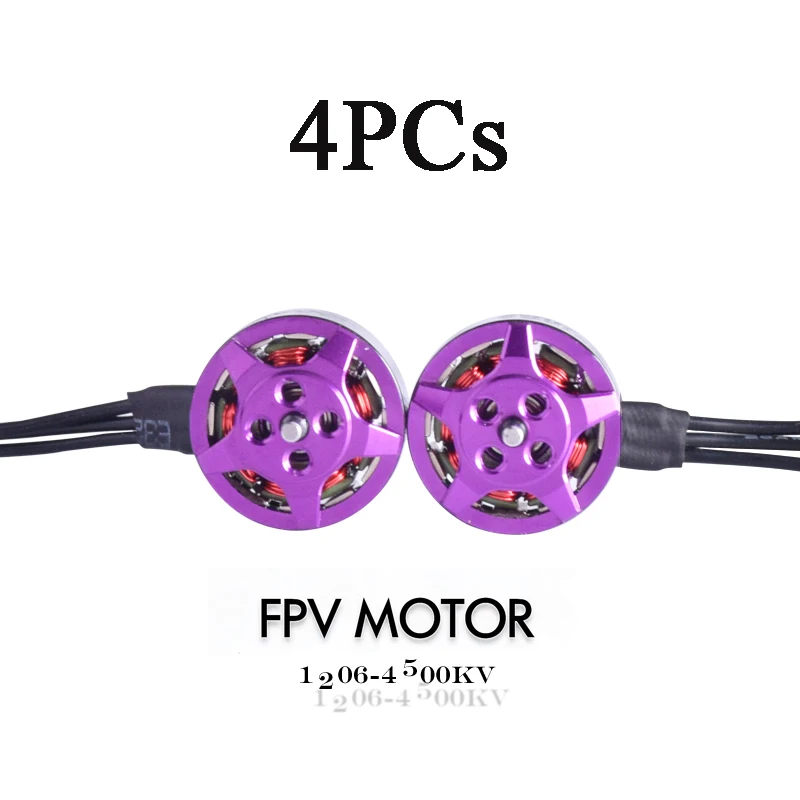 

4PCs New FPV Motors 1206 4500kv Brushless Racing Engine For Mini Multirotor Micro Drone DIY Accessories