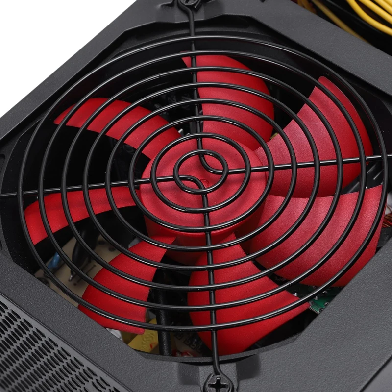 170-260V Макс 650W Питание Psu Pfc красного цвета на высоком каблуке 12 см с бесшумным вентилятором 24Pin 12V компьютер Sata консоль для ПК-игр с поддержкой Windows Питание для Intel Amd Com