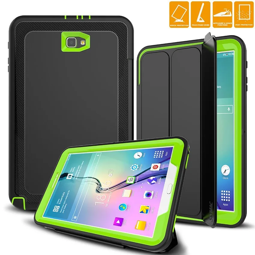 

Case For Samsung Galaxy Tab A 10.1 T580 T585 Kids Safe Shockproof Rubber Cover full protection for SM-T585 screen protector+pen
