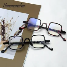 Iboode Retro Anti Blue Rays okulary do czytania Unisex Ultralight anti-zmęczenie okulary komputerowe kobiety mężczyźni kwadratowe okulary starczowzroczne