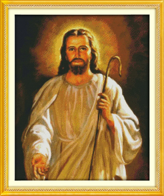 

Holy Jesus Printed Canvas DMC Counted Chinese Cross Stitch Kits printed Cross-stitch set Embroidery Needlework