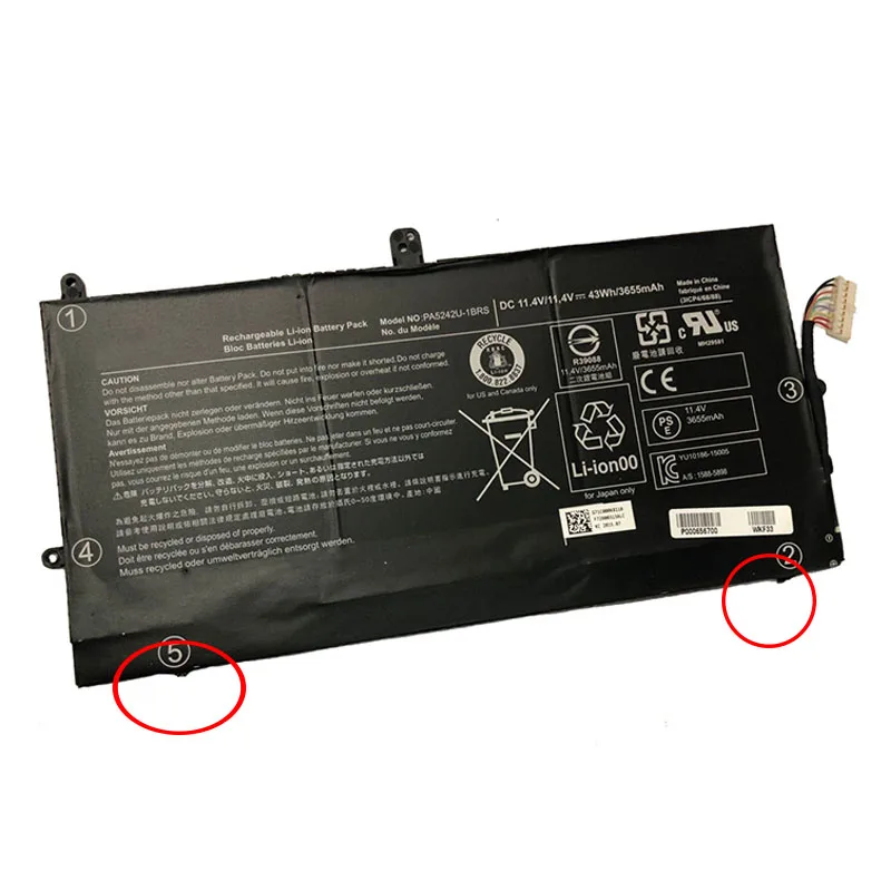 7XINbox 43Wh 11 4 V оригинальная фотобатарея для ноутбука Toshiba Satellite Радиус 12