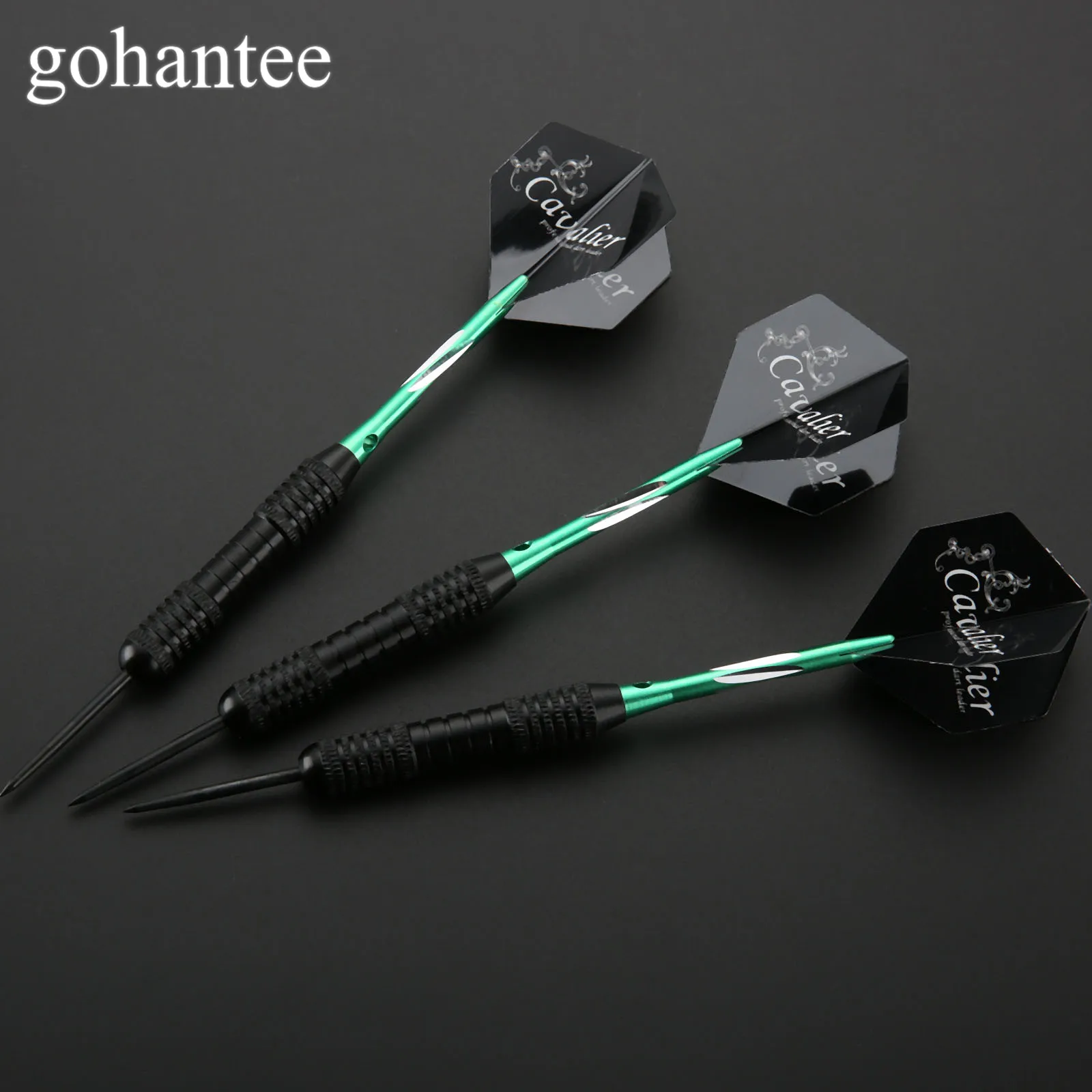 Gohantee 3 шт./кор. зеленый Профессиональный 22g стальные дротики высокое качество Сталь иглы Советы вытачки с красивым полетом для электронный