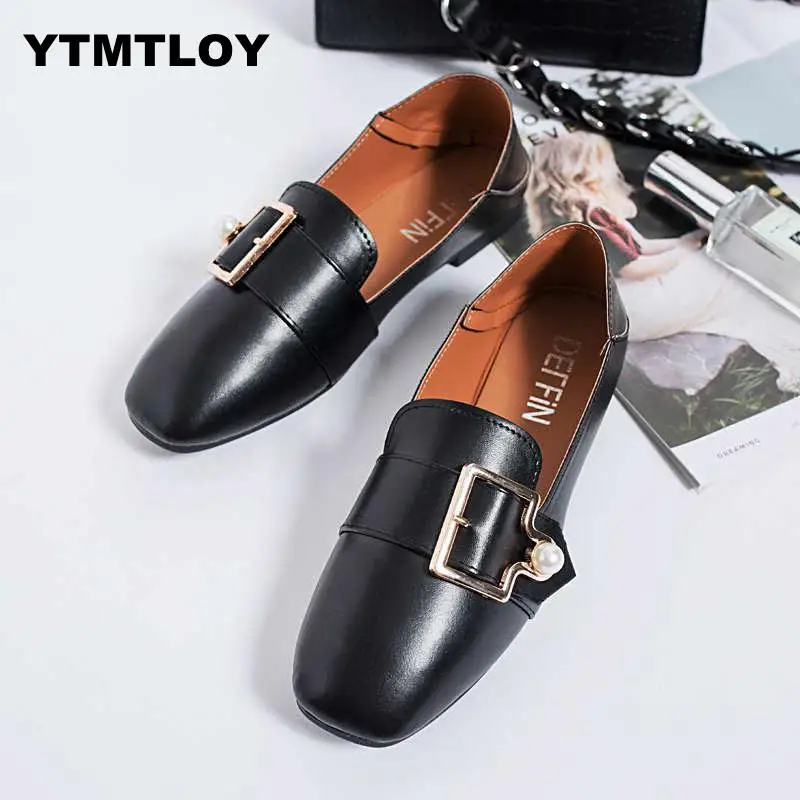 

Summer 2019 New Casual Shoes Woman Ballet Shallow Single Ladies Fashion Soft Comfortable Flat For Women Zapatos Mujer pearl 65A
