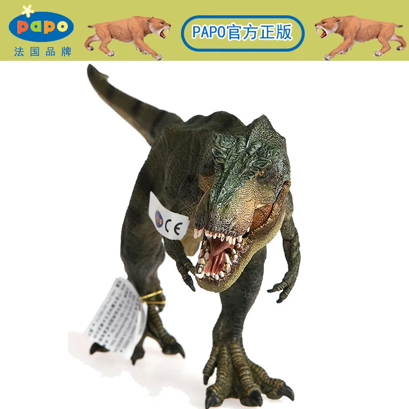 Papo Green Running T Rex динозавр модель музейная коллекция Юрского периода мир древних