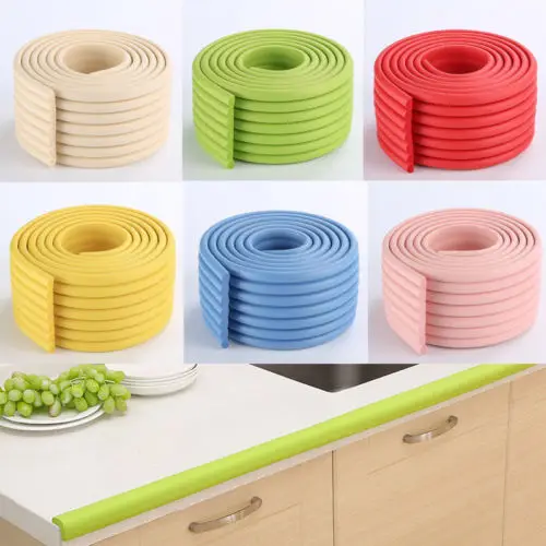 

4 Meters Long double-sided Adhesive Stickers Cover Bumper Desk Corner Softener Cushion Edge Protector Strip Table Safety Sticker