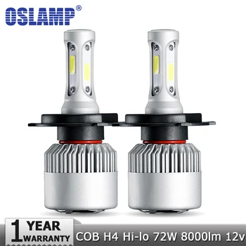 

Oslamp H4 Hi-Lo Beam Car LED Headlight Bulbs COB 72W 8000lm Auto Headlamp Led Light 12v 6500K/4300K for FORD Nissan KIA TOYOTA
