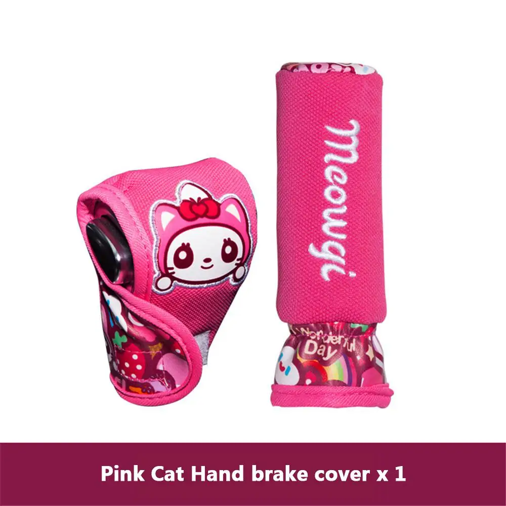 CHSKY Универсальный Автомобильный стояночного тормоза обложки Шестерни рычаг переключения автомобилей для укладки крышка ткани парковки ручки стояночного тормоза авто аксессуары - Название цвета: Pink Cat